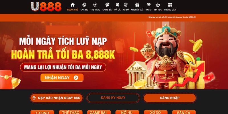 Giao diện trang web được thiết kế đẹp mắt